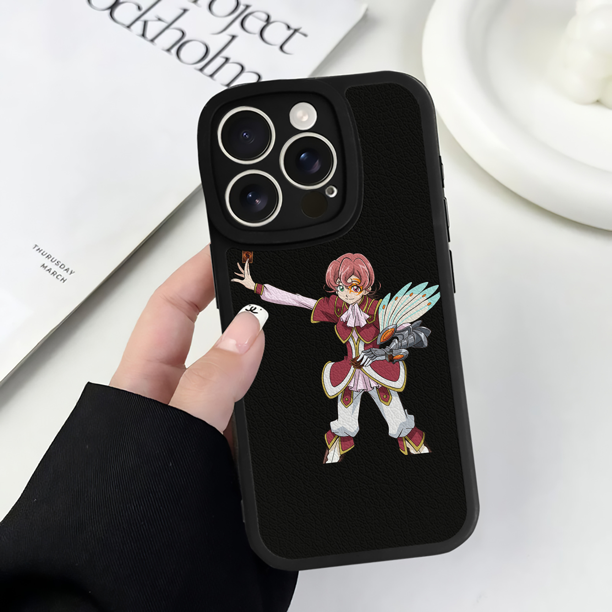 遊☆戯☆王 Yu-Gi-Oh! 【iPhone 16シリーズ対応】シリコンスマホケース（レザー調） 材質：シリコン